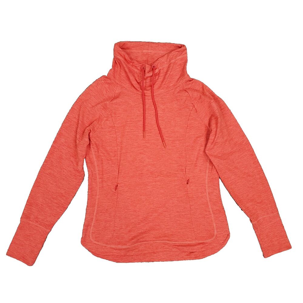 Tommy Bahama Ariana Islandzone Cowl Neck Pullover Sweater Orange XS Golf Active
